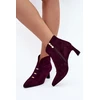 Aulinukai su kulnu, bordo spalvos