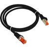 Alantec AVIZIO KKS6CZA1.0 networking cable Juodas 1 m Cat6 F/UTP (FTP)