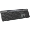 Ausinės Belaidė klaviatūra Logitech Signature Slim Solar+ K980, universali, RF ir Bluetooth ryšys, QWERTY UK International išdėstymas, grafito spalva