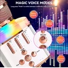 Ausinės Belaidis Bluetooth Karaoke mikrofonas Q136 Su šviesos efektais