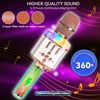 Ausinės Belaidis Bluetooth Karaoke mikrofonas Q136 Su šviesos efektais