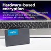 Ausinės Crucial BX500 4TB 2.5" SATA 3D NAND