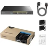 „Cudy GS1026PS2“ nevaldomas „Gigabit Ethernet“ (10/100/1000) komutatorius su PoE palaikymu, juodas