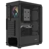 Ausinės FURY KOMPIUTERIO KORPUSAS FURY SHOBO RGB MIDI TOWER SU LANGU Juodas