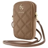 Guess krepšys su užtrauktuku Quilted 4G (GUWBZPSQSSGW) rudos spalvos