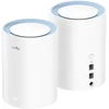 Ausinės Prieigos taškas CUDY M1200 (2 vnt. pakuotė) AC1200 dviejų dažnių „Wi-Fi“, 2x 10/100 Mbps „Mesh“ sistema