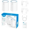 Ausinės Prieigos taškas CUDY M1200 (2 vnt. pakuotė) AC1200 dviejų dažnių „Wi-Fi“, 2x 10/100 Mbps „Mesh“ sistema