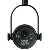 Ausinės Shure MV7+-K-BNDL – mikrofonas įgarsinimui ir vokalui su XLR/USB-C jungtimi, juodas + GATOR stovelis ant stalo