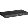 Ausinės TP-Link TL-SG2218P L2/L2+ gigabitinis eterneto komutatorius (10/100/1000) su PoE palaikymu, 1U, juodas