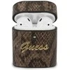 „Guess GUACA2PUSNSMLBR“ „AirPods 1/2“ dėklas, ruda/ruda, Python kolekcija