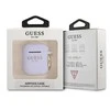 Dėklas Guess GUA2SGGEU „AirPods“ dangtelis yra purpurinis / violetinis silikono blizgesys