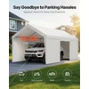 VEVOR Automobilių pastogė su šoninėmis sienelėmis 3x6 m