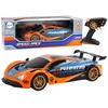 Nuotoliniu būdu valdomas sportinis automobilis Lean Toys, oranžinis, 42,5x22x10cm