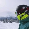 Balaklava ryškiai žalia Rockbros