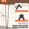 VEVOR 711 mm metalinės plaukelių kojos baldams
