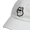 Balta kepurė su snapeliu Karl Lagerfeld Paris Choupette