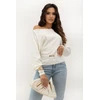 Balta laisvo kirpimo palaidinė Italy Moda