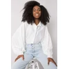 Balta palaidinė ilgomis plačiomis rankovėmis Italy Moda