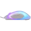 White Shark Pelė žaidimams Baltas Shark Mordred balta RGB 12800 dpi