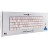 White shark Baltas Shark Nagamaki mechaninė žaidimų klaviatūra, balta