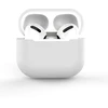 Baltas silikoninis minkštas dėklas AirPods 2 / AirPods 1 ausinėms (dėklas C)