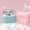 Baltas silikoninis minkštas dėklas AirPods 2 / AirPods 1 ausinėms (dėklas C)