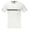 Baltas T-shirt męski BOSS 50517970RNSLIMFIT