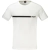 Baltas T-shirt męski BOSS 50517970RNSLIMFIT