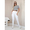 Balti džinsai Classic jeans baltas