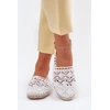 Balto spalvos espadrilės Step in style