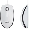 Baltos spalvos „Logitech M100“ pelė
