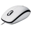 Baltos spalvos „Logitech M100“ pelė