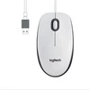 Baltos spalvos „Logitech M100“ pelė
