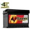 Banner 63Ah 620A 12V Power PRO akumuliatorius 241x175x190mm