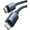 Ausinės Baseus CAJY000301 Lightning - USB-C PD QC laidas 20W 480Mb/s 2m - juodas