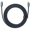 Ausinės Baseus CAJY000301 Lightning - USB-C PD QC laidas 20W 480Mb/s 2m - juodas