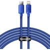Ausinės Baseus CAJY000303 Lightning - USB-C PD laidas 20W 480Mb/s 2m - mėlynas
