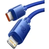 Ausinės Baseus CAJY000303 Lightning - USB-C PD laidas 20W 480Mb/s 2m - mėlynas
