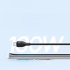 Baseus Pudding 100W USB-A – USB-C kabelis, 1,2 m – juodas