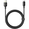 Baseus Silky 3A USB-A – USB-C kabelis 1 m – juodas