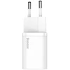 Baseus Super Si 1C greitas sieninis įkroviklis USB Type-C 25W Power Delivery Quick Charge baltas (CCSP020102)