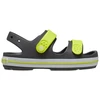 Basutės vaikams Crocs Crocband Cruiser, grafito ir geltonos