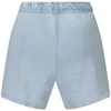 Błękitne szorty dresowe moterims Guess Jeans su efektem sprania