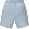 Błękitne szorty dresowe moterims Guess Jeans su efektem sprania