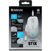 Belaidė pelė DEFENDER STIX GM-009 RF 3200DPI 7P, balta, 52009
