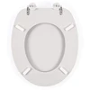 Beldray LA032355PGRY medinė klozeto sėdynė, balta