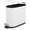 Beldray Slimline D formos pedalinė šiukšliadėžė, 5 l, balta