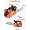 VEVOR 25 cc benzininis grandininis pjūklas 12 cm medienai