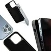 Medinis ir dervos dėklas skirtas iPhone 15 Plus Bewood Unique Uranus - mėlyna ir balta