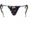 Bikini Puma Swim Women Side Tie Tanga String 1P Bikini Apatinė Dalis 938066-01